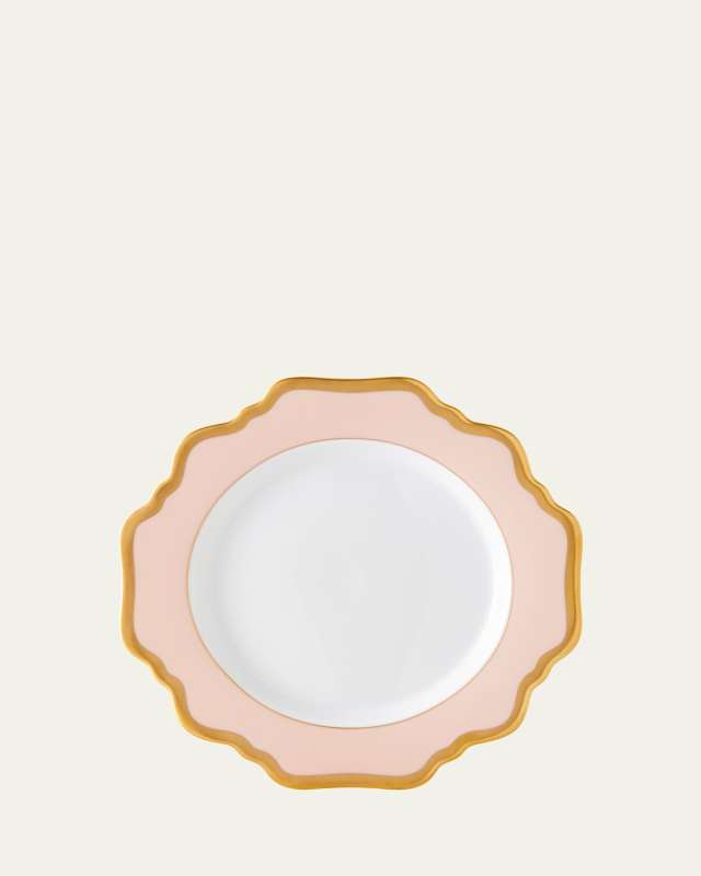 Dusty Rose Rimmed Bread & Butter Plate